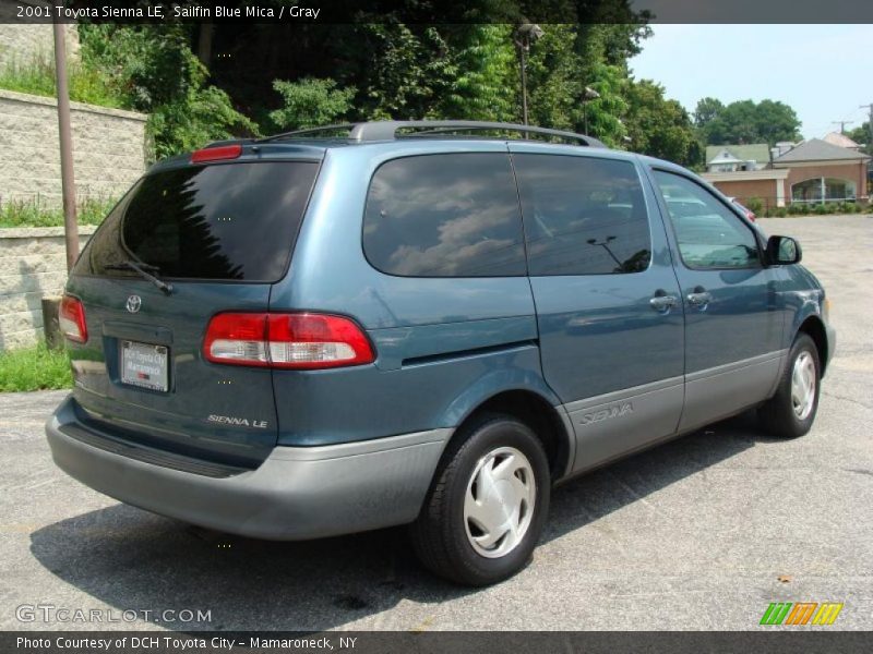 Sailfin Blue Mica / Gray 2001 Toyota Sienna LE