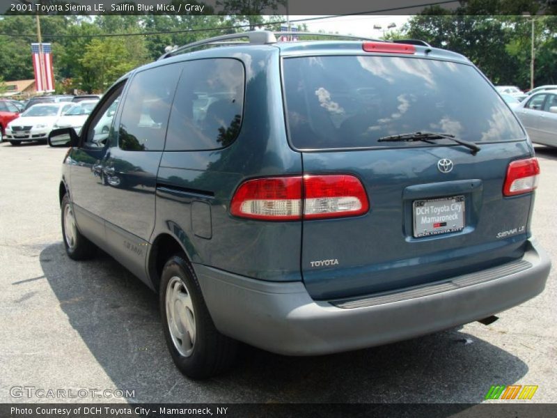 Sailfin Blue Mica / Gray 2001 Toyota Sienna LE