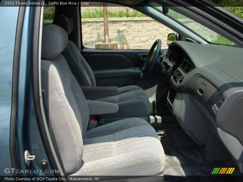 Sailfin Blue Mica / Gray 2001 Toyota Sienna LE