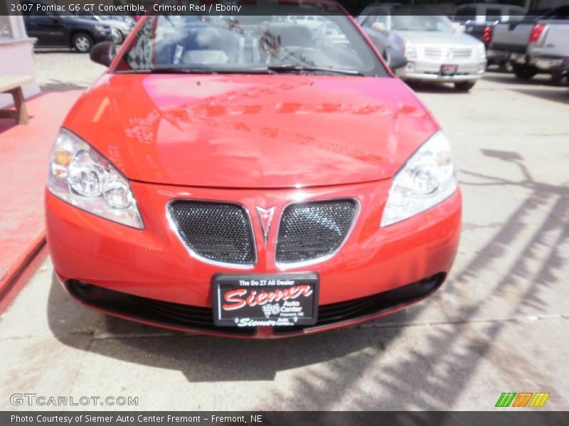 Crimson Red / Ebony 2007 Pontiac G6 GT Convertible