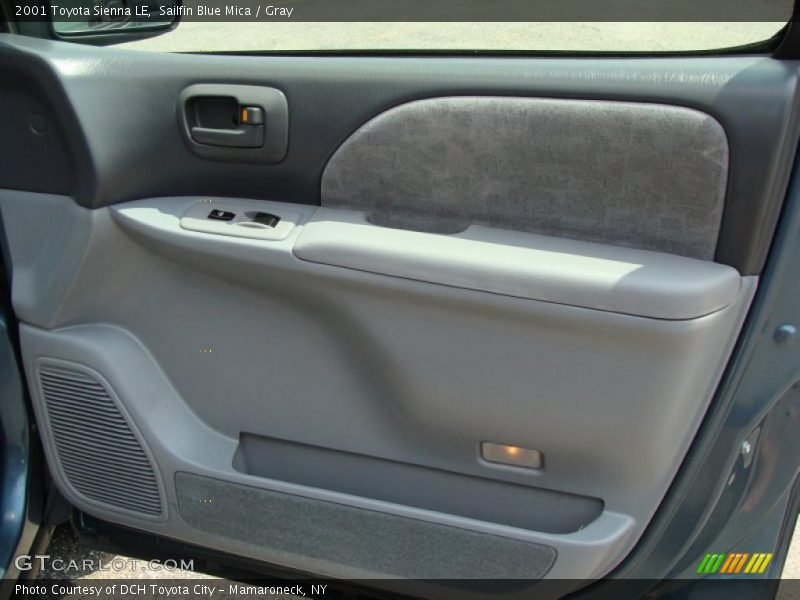 Sailfin Blue Mica / Gray 2001 Toyota Sienna LE