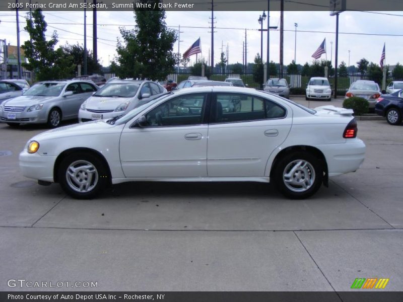 Summit White / Dark Pewter 2005 Pontiac Grand Am SE Sedan
