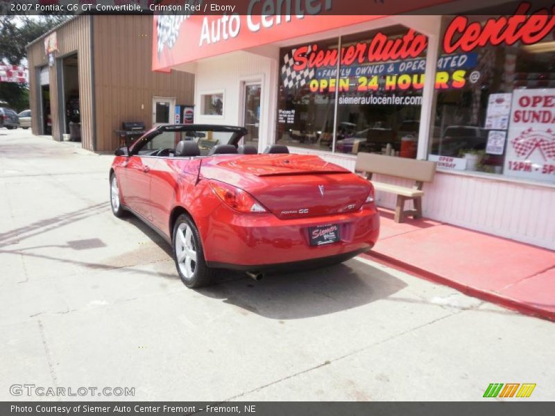 Crimson Red / Ebony 2007 Pontiac G6 GT Convertible