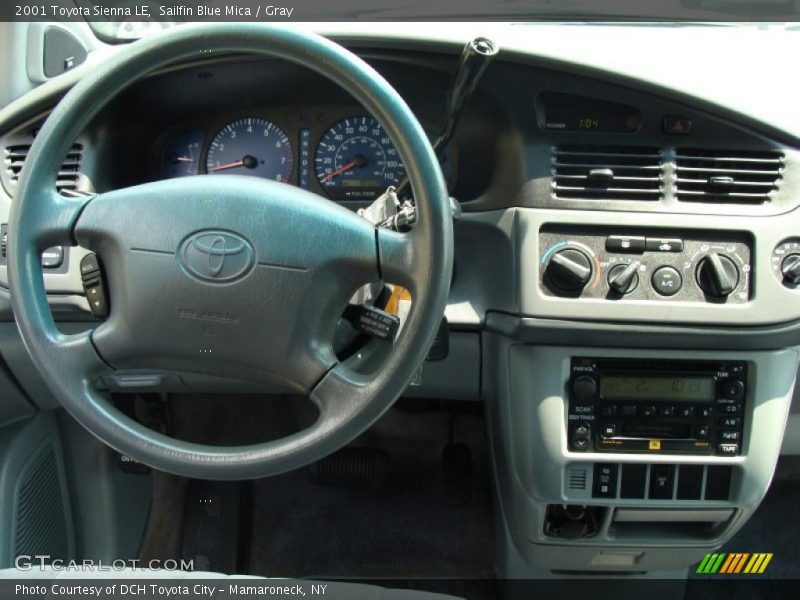 Sailfin Blue Mica / Gray 2001 Toyota Sienna LE