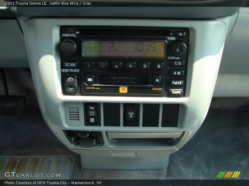Sailfin Blue Mica / Gray 2001 Toyota Sienna LE