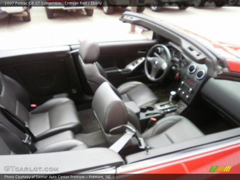 Crimson Red / Ebony 2007 Pontiac G6 GT Convertible