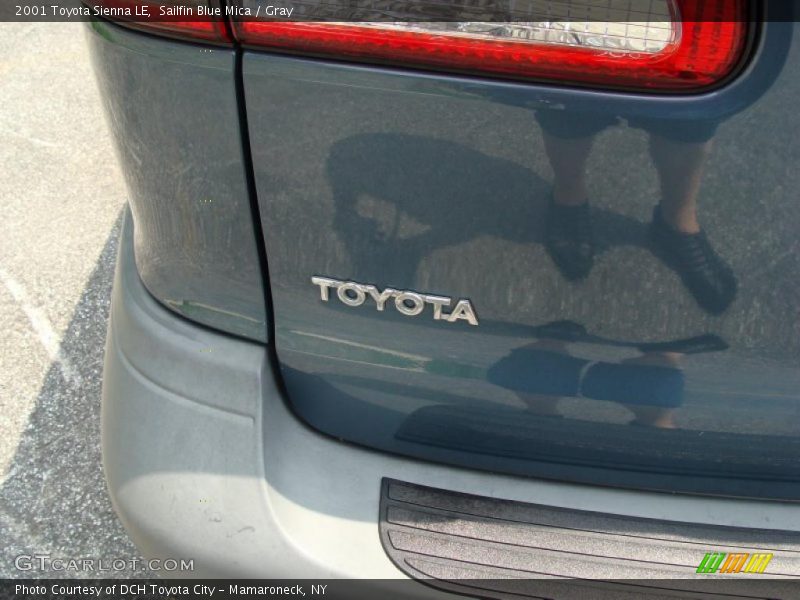 Sailfin Blue Mica / Gray 2001 Toyota Sienna LE