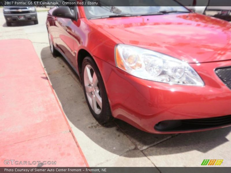 Crimson Red / Ebony 2007 Pontiac G6 GT Convertible