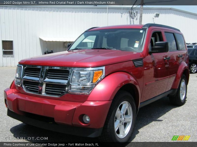 Inferno Red Crystal Pearl / Dark Khaki/Medium Khaki 2007 Dodge Nitro SLT