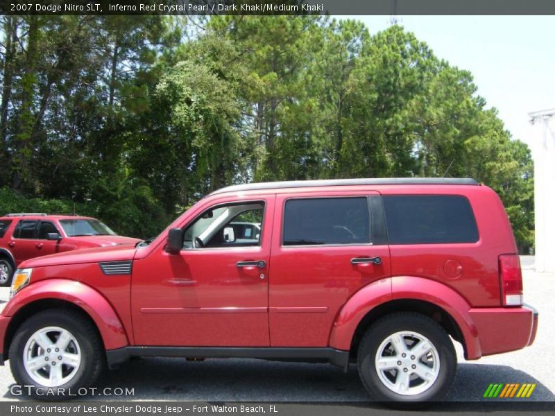 Inferno Red Crystal Pearl / Dark Khaki/Medium Khaki 2007 Dodge Nitro SLT