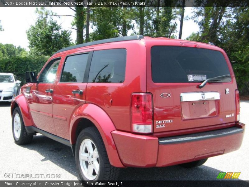 Inferno Red Crystal Pearl / Dark Khaki/Medium Khaki 2007 Dodge Nitro SLT