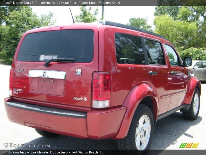 Inferno Red Crystal Pearl / Dark Khaki/Medium Khaki 2007 Dodge Nitro SLT