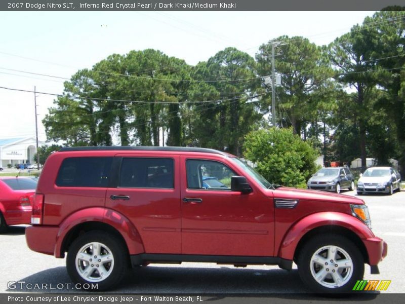 Inferno Red Crystal Pearl / Dark Khaki/Medium Khaki 2007 Dodge Nitro SLT