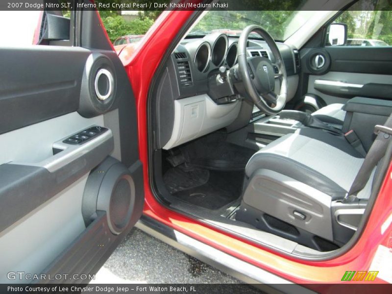 Inferno Red Crystal Pearl / Dark Khaki/Medium Khaki 2007 Dodge Nitro SLT