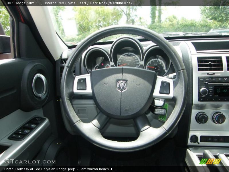 Inferno Red Crystal Pearl / Dark Khaki/Medium Khaki 2007 Dodge Nitro SLT