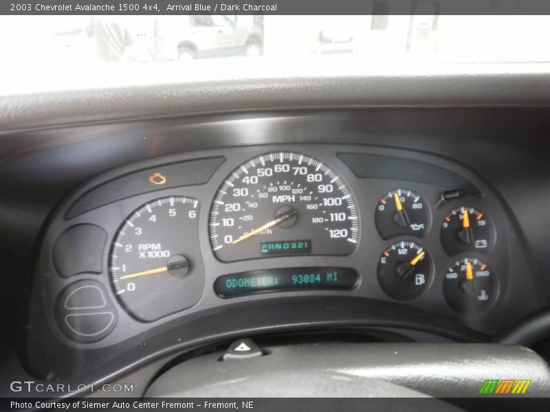 Arrival Blue / Dark Charcoal 2003 Chevrolet Avalanche 1500 4x4