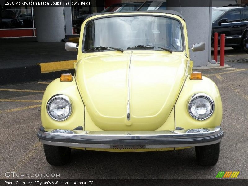 Yellow / Beige 1978 Volkswagen Beetle Coupe