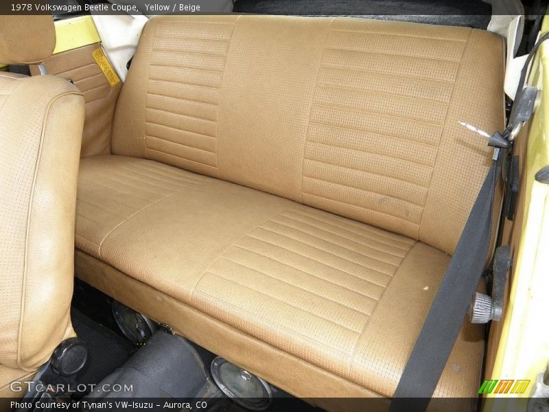 Yellow / Beige 1978 Volkswagen Beetle Coupe