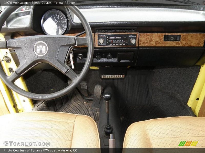 Yellow / Beige 1978 Volkswagen Beetle Coupe