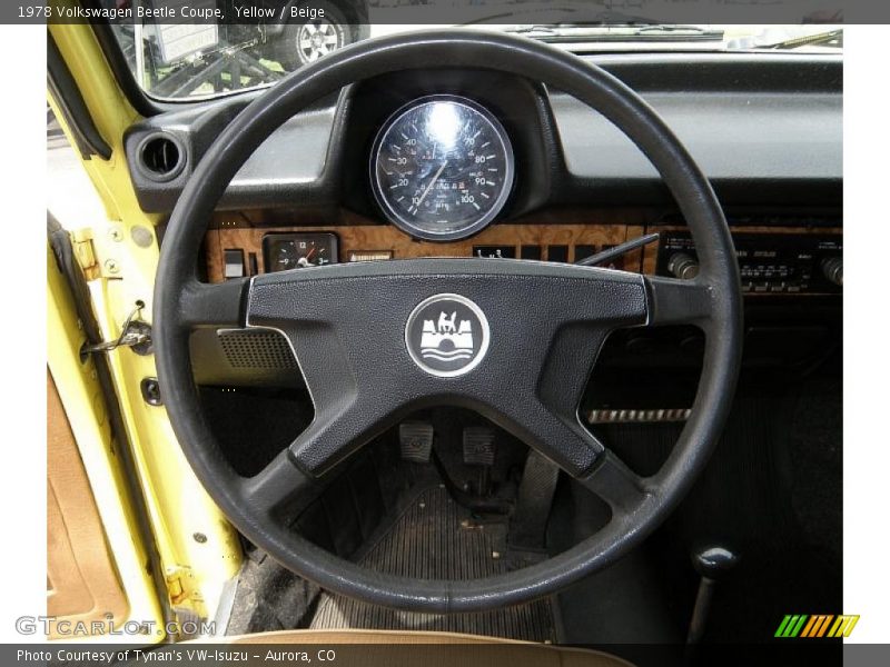 Yellow / Beige 1978 Volkswagen Beetle Coupe