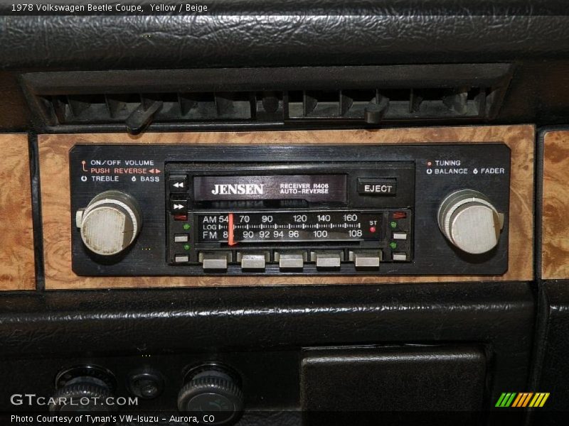 Yellow / Beige 1978 Volkswagen Beetle Coupe