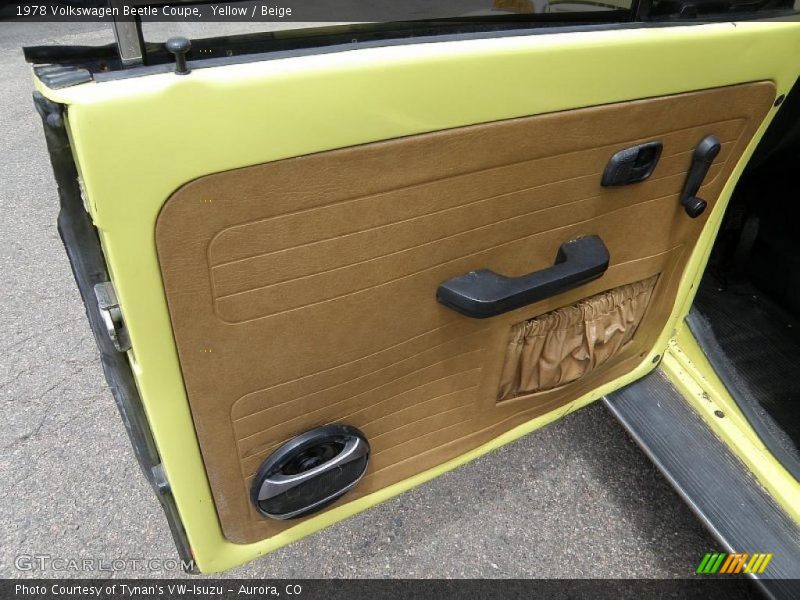 Yellow / Beige 1978 Volkswagen Beetle Coupe