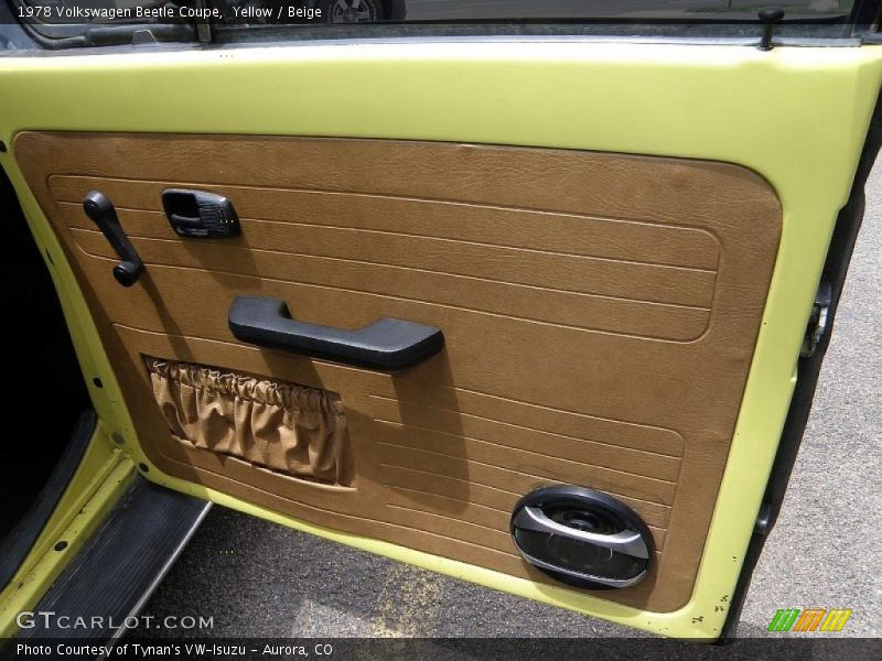 Yellow / Beige 1978 Volkswagen Beetle Coupe