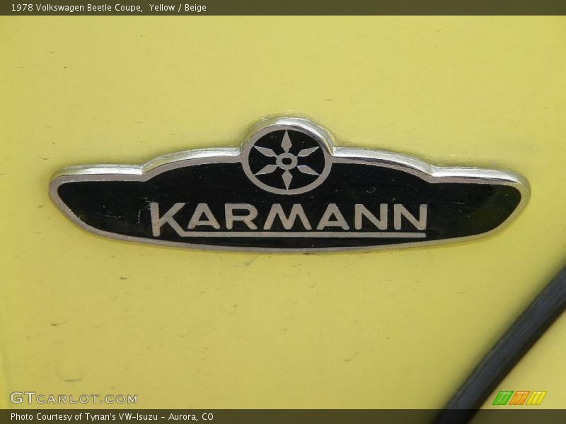 Yellow / Beige 1978 Volkswagen Beetle Coupe