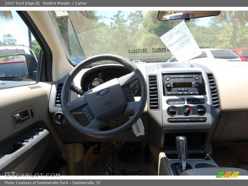 Redfire Metallic / Camel 2007 Ford Edge SE