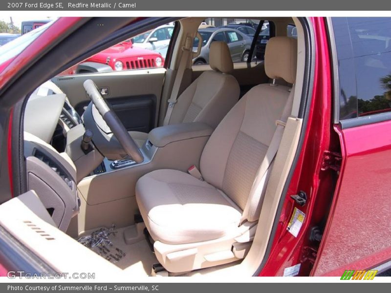 Redfire Metallic / Camel 2007 Ford Edge SE