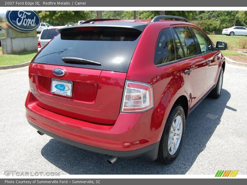 Redfire Metallic / Camel 2007 Ford Edge SE