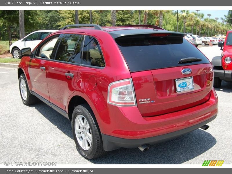 Redfire Metallic / Camel 2007 Ford Edge SE