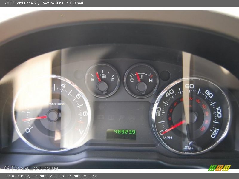 Redfire Metallic / Camel 2007 Ford Edge SE