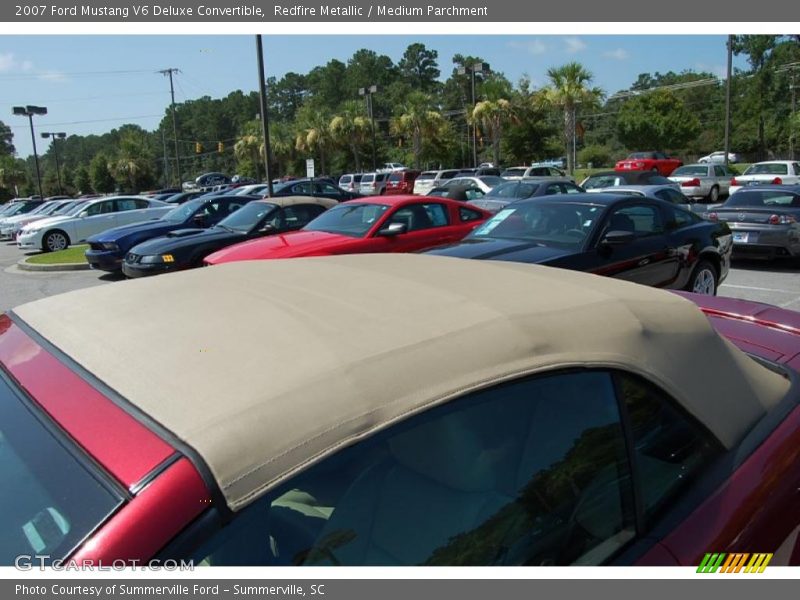 Redfire Metallic / Medium Parchment 2007 Ford Mustang V6 Deluxe Convertible