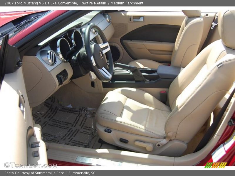 Redfire Metallic / Medium Parchment 2007 Ford Mustang V6 Deluxe Convertible