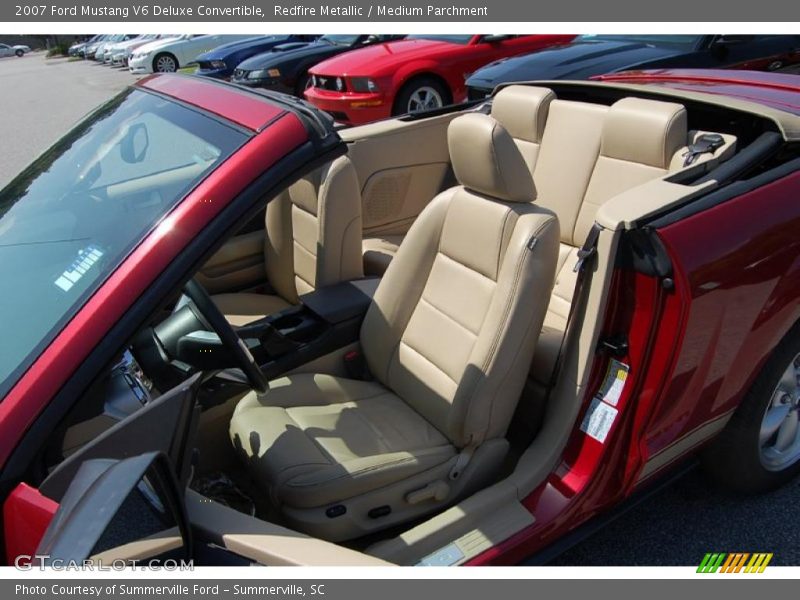 Redfire Metallic / Medium Parchment 2007 Ford Mustang V6 Deluxe Convertible