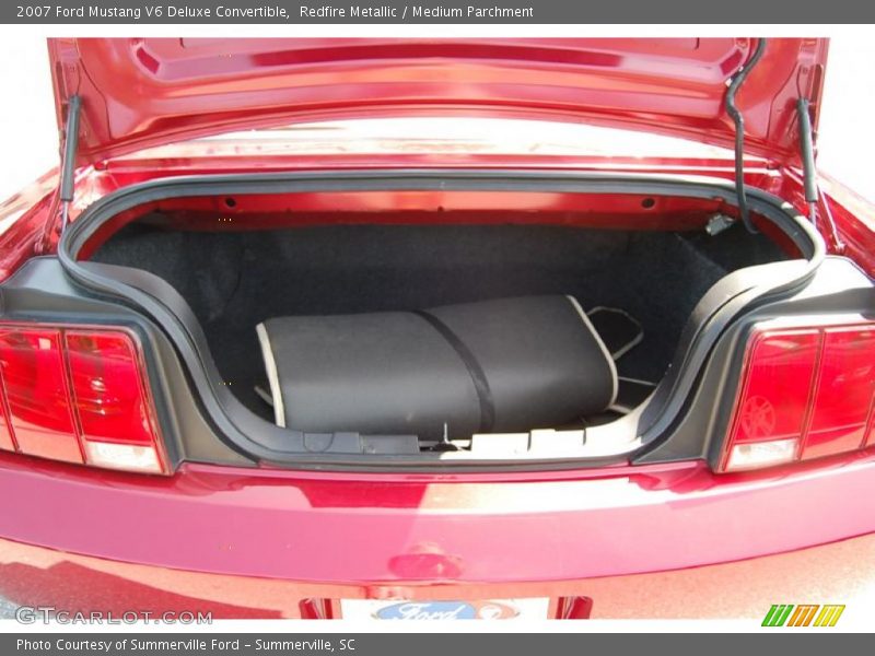 Redfire Metallic / Medium Parchment 2007 Ford Mustang V6 Deluxe Convertible