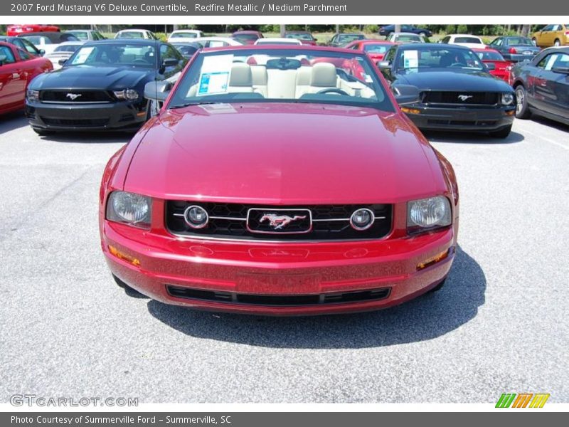 Redfire Metallic / Medium Parchment 2007 Ford Mustang V6 Deluxe Convertible
