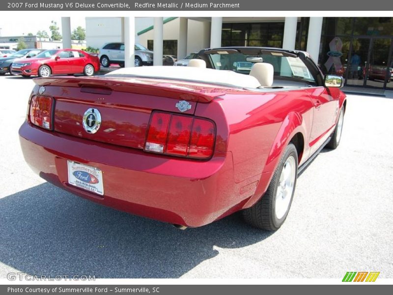 Redfire Metallic / Medium Parchment 2007 Ford Mustang V6 Deluxe Convertible