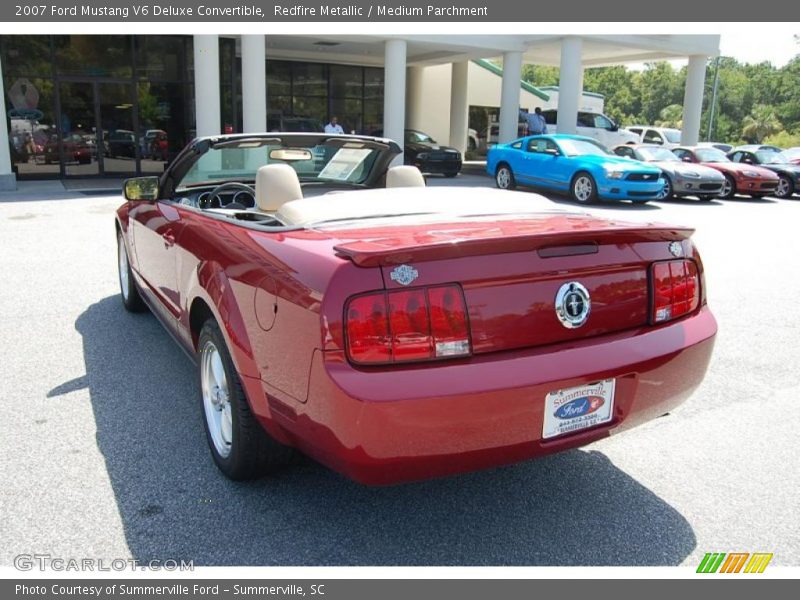 Redfire Metallic / Medium Parchment 2007 Ford Mustang V6 Deluxe Convertible