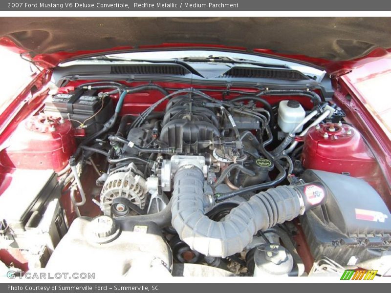 Redfire Metallic / Medium Parchment 2007 Ford Mustang V6 Deluxe Convertible
