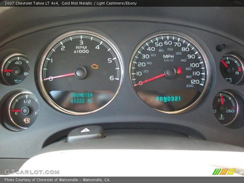 Gold Mist Metallic / Light Cashmere/Ebony 2007 Chevrolet Tahoe LT 4x4