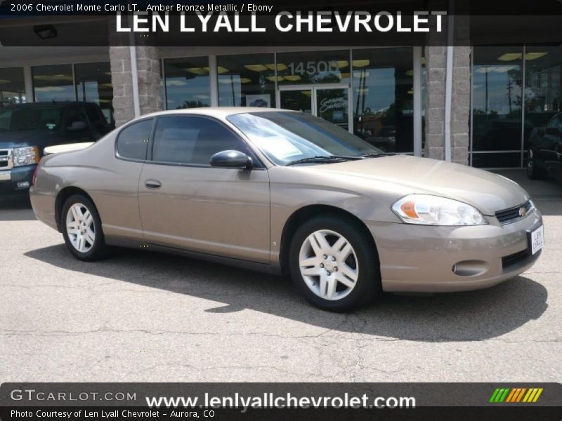 Amber Bronze Metallic / Ebony 2006 Chevrolet Monte Carlo LT