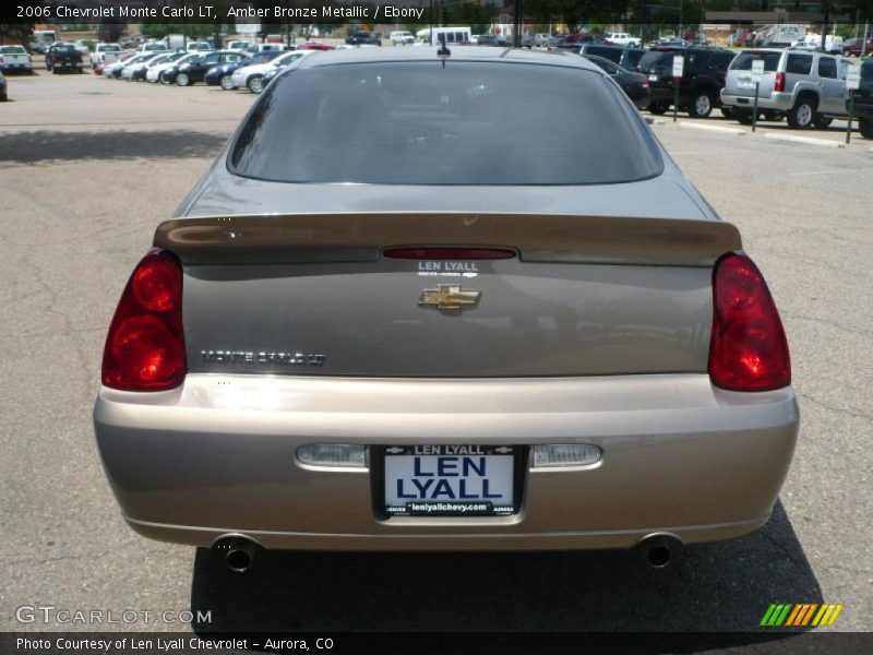 Amber Bronze Metallic / Ebony 2006 Chevrolet Monte Carlo LT