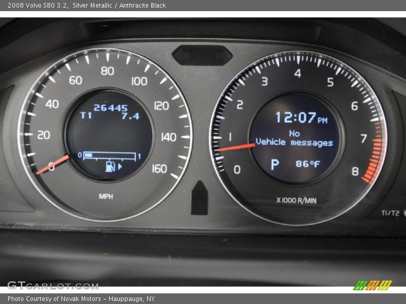 Silver Metallic / Anthracite Black 2008 Volvo S80 3.2