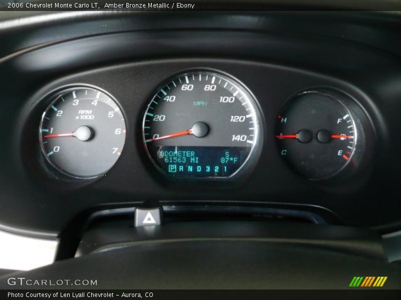 Amber Bronze Metallic / Ebony 2006 Chevrolet Monte Carlo LT