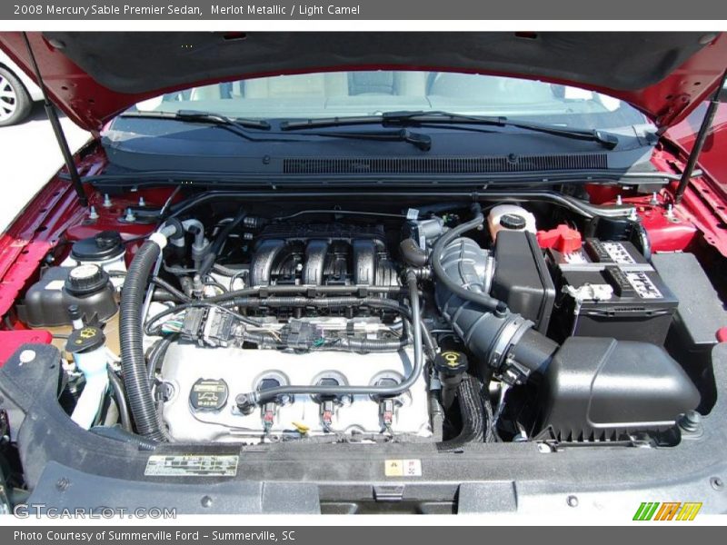 Merlot Metallic / Light Camel 2008 Mercury Sable Premier Sedan