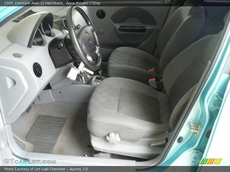 Aqua Metallic / Gray 2005 Chevrolet Aveo LS Hatchback