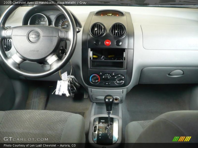 Aqua Metallic / Gray 2005 Chevrolet Aveo LS Hatchback