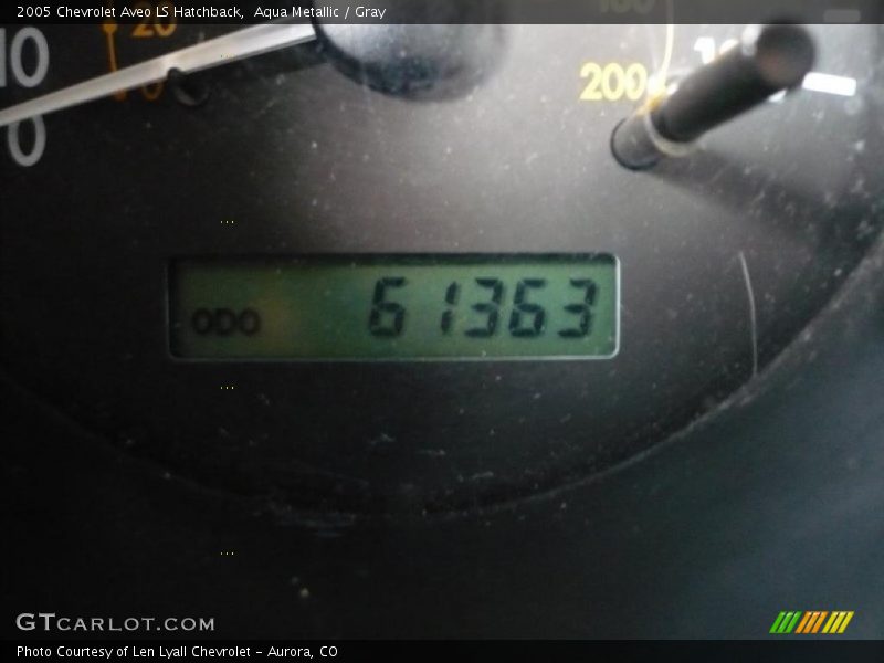Aqua Metallic / Gray 2005 Chevrolet Aveo LS Hatchback
